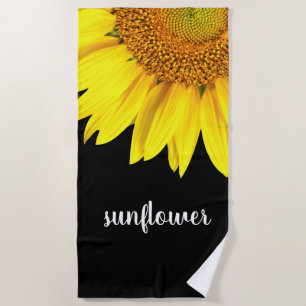 Sonnenblumen Thema Helle fröhliche Badetücher Strandtuch
