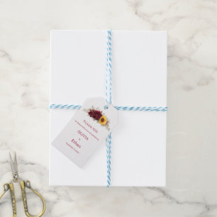 Sonnenblumen Thema Minimal Modern Stilvoll Geschenkanhänger