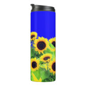 Sonnenblumen Thermal Tumbler Thermosbecher (Nach rechts gedreht)