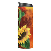 Sonnenblumen Thermal Tumbler Thermosbecher (Nach rechts gedreht)
