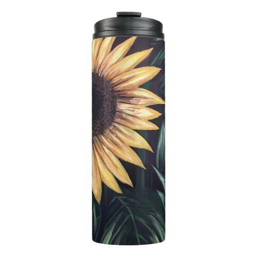Sonnenblumen Thermosbecher (Vorderseite)