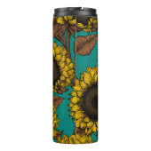 Sonnenblumen Thermosbecher (Rückseite)