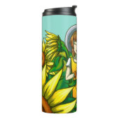 Sonnenblumen Thermosbecher (Nach links gedreht)