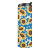 Sonnenblumen Thermosbecher (Nach links gedreht)