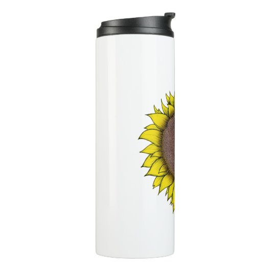 Sonnenblumen Thermosbecher (Nach links gedreht)
