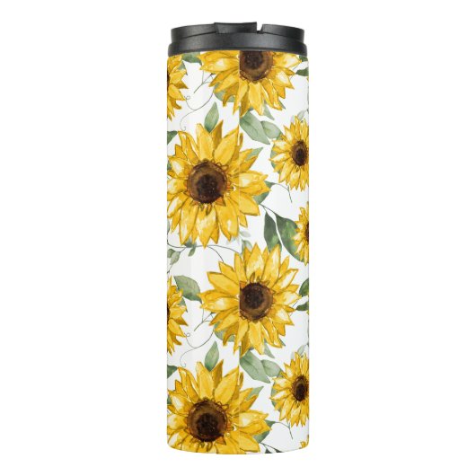 Sonnenblumen Thermosbecher (Rückseite)