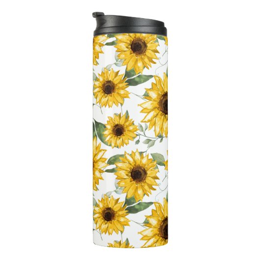 Sonnenblumen Thermosbecher (Nach rechts gedreht)