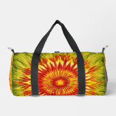 Sonnenblumen-Tie-Dye-Reisetasche Duffle Bag (Vorderseite)