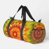 Sonnenblumen-Tie-Dye-Reisetasche Duffle Bag (Rechte Ecke)