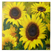 Sonnenblumen Tile Fliese (Vorderseite)