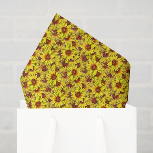Sonnenblumen-Tissue-Papier Seidenpapier (Geschenktüte)