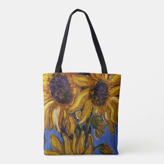 Sonnenblumen Tote Tasche (Rückseite)