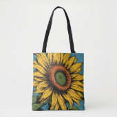 SONNENBLUMEN-TOTEBEUTEL FÜR MUTTER TASCHE (Vorderseite)