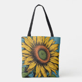 SONNENBLUMEN-TOTEBEUTEL FÜR MUTTER TASCHE (Rückseite)
