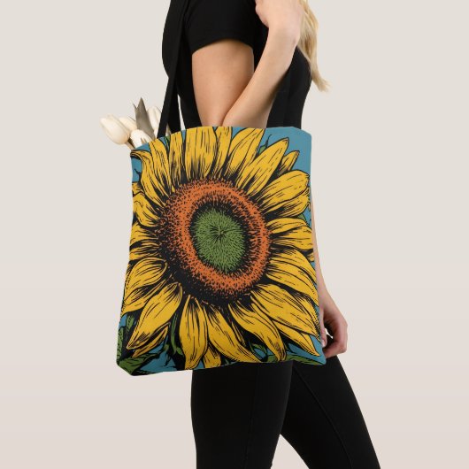 SONNENBLUMEN-TOTEBEUTEL FÜR MUTTER TASCHE (Von Nahem)