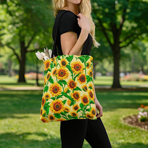 Sonnenblumen-Tragetasche Tasche