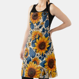 Sonnenblumen-Träume: Genießen Sie das fröhliche Ko Schürze