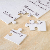 Sonnenblumen Traumgedicht Puzzle mit Zinn (Seite)