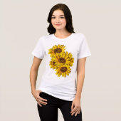 Sonnenblumen  Tri-Blend shirt (Vorderseite voll)