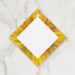 Sonnenblumen Trim Favor Tags Geschenkanhänger