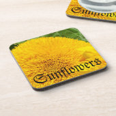 Sonnenblumen trinken Coasters Set Holidays Sun Blu Untersetzer (Linke Seite)