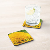 Sonnenblumen trinken Coasters Set Holidays Sun Blu Untersetzer (Rechte Seite)