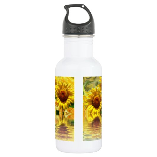 Sonnenblumen Trinkflasche (Rückseite)