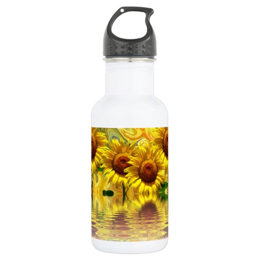 Sonnenblumen Trinkflasche (Vorderseite)