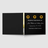 Sonnenblumen-Tropfen-Hochzeit Gästebuch (Voll)