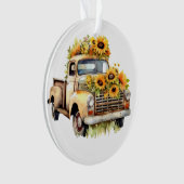 Sonnenblumen Truck Ornament (Vorderseite)