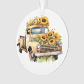 Sonnenblumen Truck Ornament (Vorderseite)