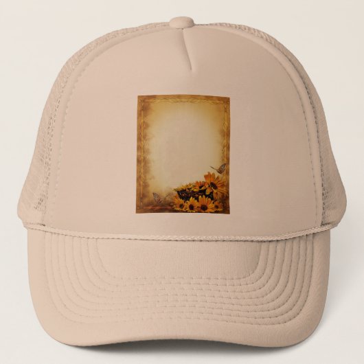 Sonnenblumen Truckerkappe (Vorderseite)