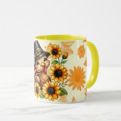 Sonnenblumen Truthahn Tasse (VorderseiteRechts)