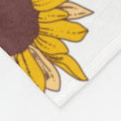 Sonnenblumen Twins Monatsmilestone Fleece Blanket (Ecke)