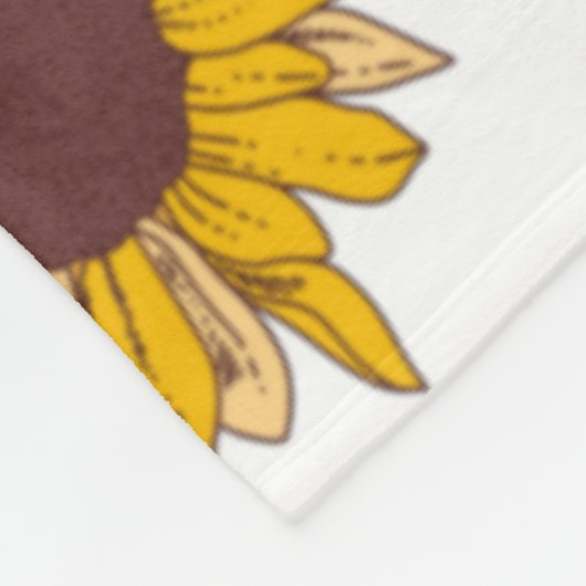 Sonnenblumen Twins Monatsmilestone Fleece Blanket (Ecke)