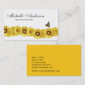 Sonnenblumen u. visitenkarte (Vorne/Hinten)