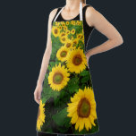 Sonnenblumen Überdrucklange Schürze<br><div class="desc">Sonnenblumen Überdrucklange Schürze</div>