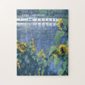 Sonnenblumen Ufer der Seine von Caillebotte Puzzle (Vertikal)