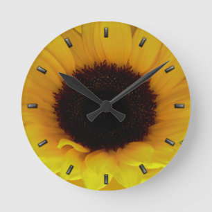 Sonnenblumen-Uhr Gelbe Blumen Wanduhren & Geschenk