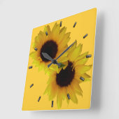Sonnenblumen Uhr Gelbe Sonnenblumen Wand Uhren (Winkel)