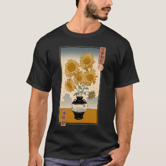 Sonnenblumen Ukiyo-E T-Shirt