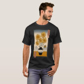 Sonnenblumen Ukiyo-E T-Shirt (Vorne ganz)