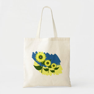 Sonnenblumen Ukrainisch. Ukraine-Flagge. Freie Ukr Tragetasche