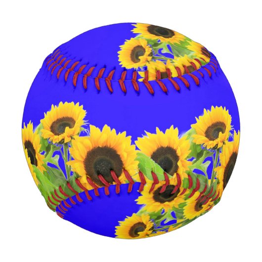 Sonnenblumen - ukrainische Flagge Friedensfreiheit Baseball (Vorderseite)