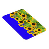 Sonnenblumen - ukrainische Flagge Friedensfreiheit Magnet (Rechte Seite)