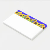 Sonnenblumen - ukrainische Flagge Friedensfreiheit Post-it Klebezettel (angewinkelt)