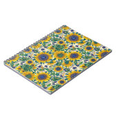 Sonnenblumen. Ukrainisches Volkskunstmuster. Notizblock (Linke Seite)
