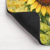 Sonnenblumen umarmen sich mousepad (Ecke)