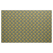 Sonnenblumen und Acorns auf Grün Stoff (Yard (91,4 cm))
