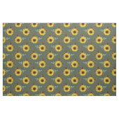 Sonnenblumen und Acorns auf Grün Stoff (Fat Quarter (45,7 x 55,9 cm))